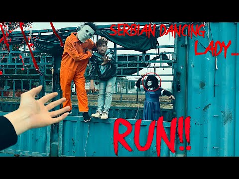 ESCAPING SERBIAN DANCING LADY 66.0 | Parkour Pov Horror Film | By B2F Viet Nam