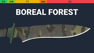 Classic Knife Boreal Forest Wear Preview