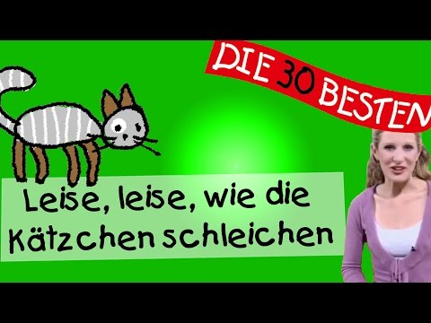 Leise leise wie die Kätzchen schleichen  - Anleitung zum Bewegen || Kinderlieder