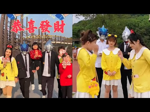 Real Ultraman 2023 奧特曼兄弟 小黄鸭和奥特曼给大家拜年  迪迦，小黃鴨和托雷基亞的舞蹈  dance Zero Ginga Tiktok tik tok Z  01667