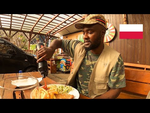 Eating GOOD Traditional Polish Food In a Silesian Village Restaurant!! Kotlet schabowy