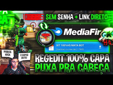 REGEDIT MOBILE 🤪🔥PUXA PRA CABEÇA XIT PARA MOBILE FF ANDROID E IPA IOS 100%HS ATUALIZADA ANTIBAN LINK