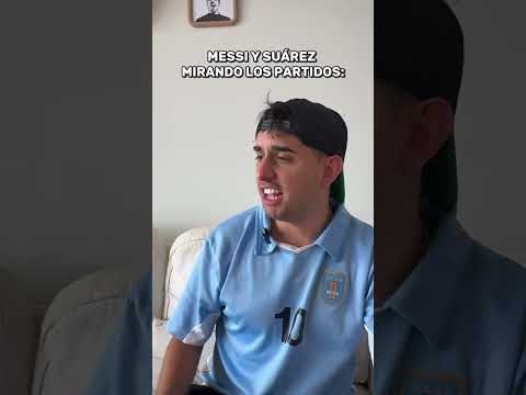 MESSI Y SUAREZ SE PELEAN POR VER ARGENTINA Y URUGUAY😂 #humor #futbol #shorts