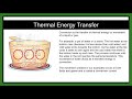Thermal Energy and Heat Transfer Concepts