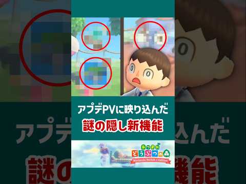 アプデPVに映り込んだ謎の新機能【あつ森】【小ネタ】【あつまれ どうぶつの森 Nintendo Switch 2 Edition】#あつ森 #あつまれどうぶつの森