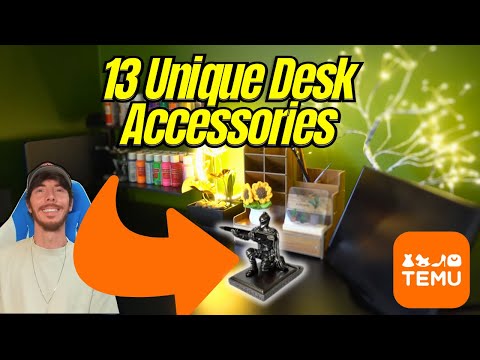 How I created an entire desk setup for under $150 using Temu