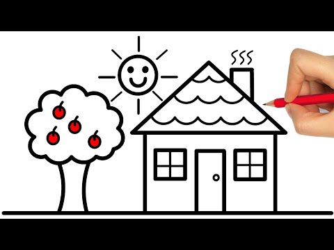 HOW TO DRAW A HOUSE EASY