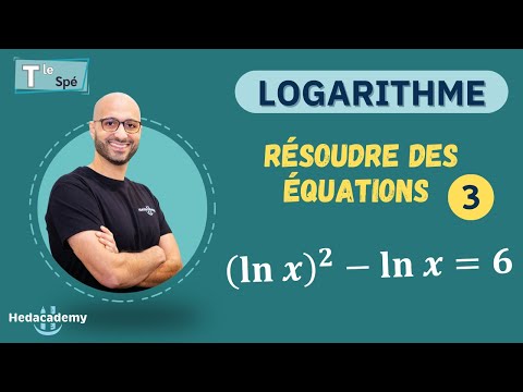 ÉQUATION ❸ LOGARITHME : (lnx)² - ln x = 6