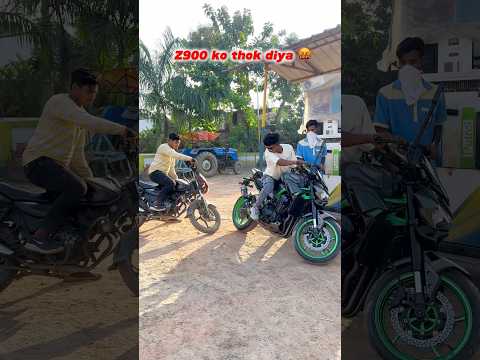 Z900 ko thok diya 🤬😱…#shortsviral #viralvideos #publicreactin #kawasaki10r #zx10r #marjelrider