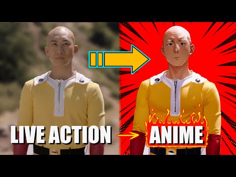 Using AI to Turn One Punch Man Live Action Into Anime