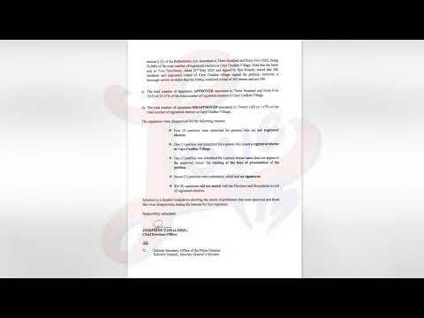 YouTube video thumbnail: Caye Caulker Meets the Required Threshold for a Referendum on Cannabis Legalization