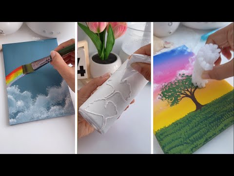 Creative and Easy Painting Techniques for Beginners | Drawing Tutorials #painting