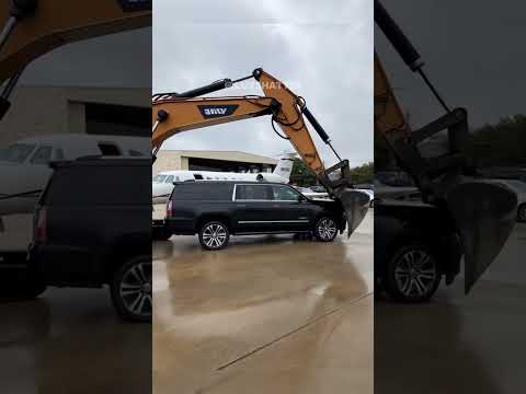 Can This Excavator Flip a Car?