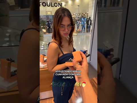 ASSUSTEI MINHA CUNHADA!🤣 #fyy#foryourpage#trollagens#humor#leozinn077#katlenof#shorts