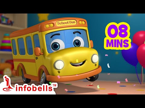 பாம் பாம் ஸ்கூல் பஸ் ஆடி பாடி வந்ததாம் - School Bus Song | Tamil Rhymes for Children | Infobells