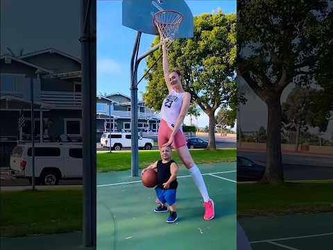 She’s over 8 feet tall… but her brother is even taller 😱📏 #shorts