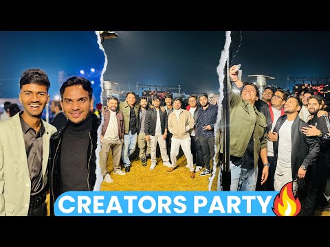 Creators Year End Party At Gurgaon 2024 | With Iitian, Abhishek Kar, SatishKVideos,Traders Paradise