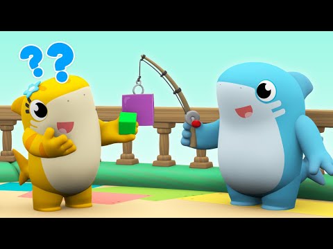Изучаем Формы с Весёлой Песней! 🎶 | Школа Акула 🦈 | Весёлые Песни для Детей! 🎉