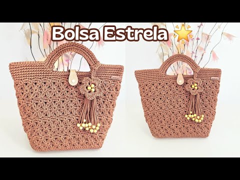 BOLSA DE CROCHÊ ESTRELA É A MELHOR OPÇÃO PARA O VERÃO 2025