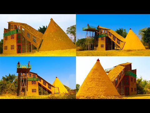 How To Build The Perfect Mud Resort House And Secret Swimming Pool With Secret Water Slide