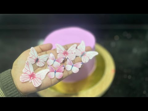 ഇത് പൊളിക്കും Simple Cake Decoration/Pink Butterfly Cake Design/Cake Decoration Malayalam