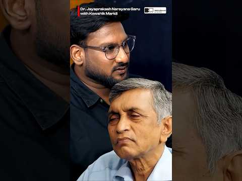 Dr. Jayaprakash Narayana Garu with Kowshik Maridi! #shorts #kowshikmaridi