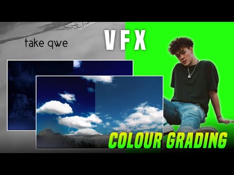 Sky Colour Grading VFX Tutorial | Cinematic Sky effect Video Editing - Take Qwe