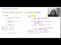 Functions, Derivatives, and Graph Analysis