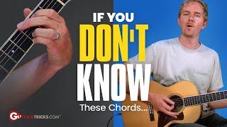 EASY guitar chords EVERYONE should know - beginner guitar chord lesson