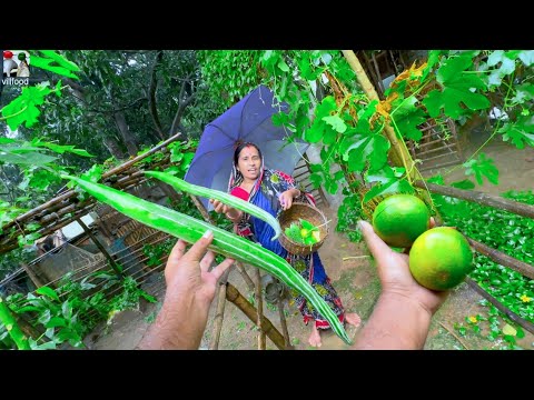 villfood Garden review | বর্ষায় ভিজে আমাদের বাগানের শাকসবজি তুলে রান্না