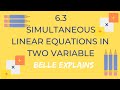 Simultaneous Linear Equations and Word Problems