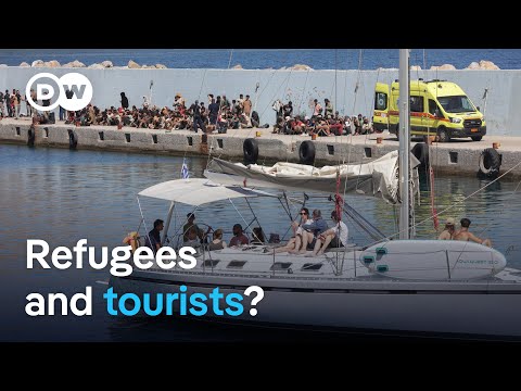 YouTube video thumbnail: Greek Islands Struggle to Protect Tourism Amid Influx of Refugees 