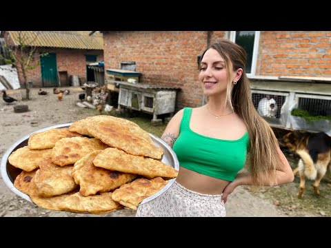 Homemade Chebureki & Daily Routine l Simple Life of a Village Girl ASMR