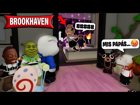 ESPIANDO PAPÁS TURBIOS en BROOKHAVEN 😨🏡