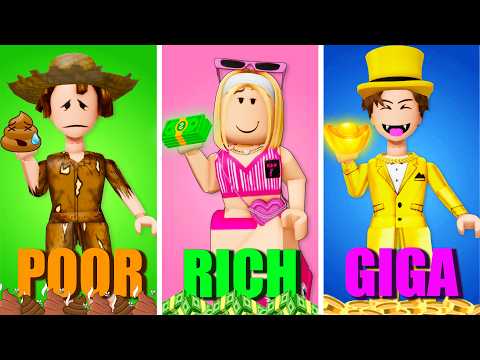 ROBLOX Brookhaven 🏡RP - FUNNY MOMENTS: GIGA - RICH - POOR | Roblox Idol