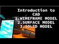Types of CAD Models and Their Uses