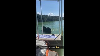 legend has it, he's still trying to flip the jetski to this day