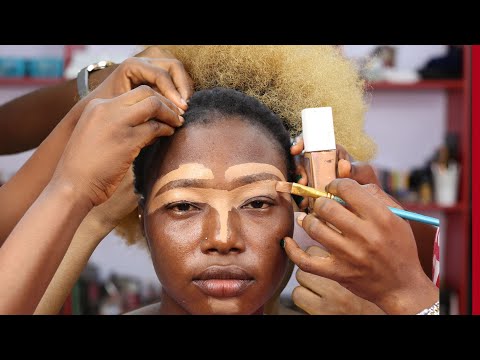 100M Views 😱 VIRAL ⬆️ BLACK BARBIE MAKEUP TRANSFORMATION 😱 HAIR AND MAKEUP TRANSFORMATION