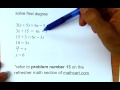 Simplifying Equations and Operations