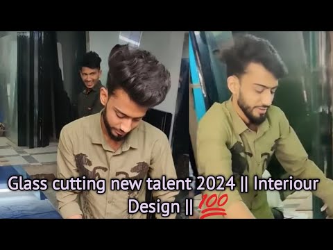 New Glass cutting talent 2024 || full glass carving art