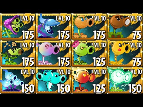 All Pea Plants Power-Up! in Plants Vs Zombies 2