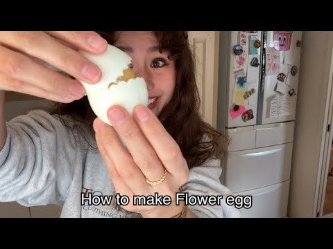 How to make Flower egg - アレで作れる簡単お花たまごの作り方