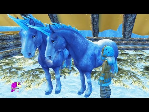 A Day in Winter Snow Christmas Village Star Stable Online Horse Role Play RP Video