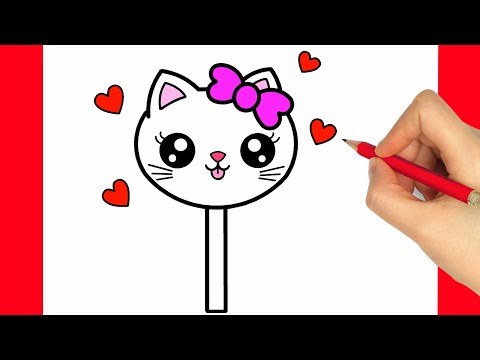 CÓMO DIBUJAR UNA PIRULETA KAWAII