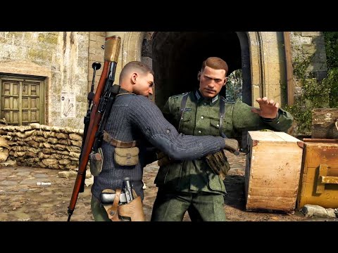 SPY ACADEMY 1944 (Beaumont Saint Denis)| Stealth takedown & Gunfight gameplay | Sniper Elite 5 PC