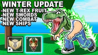 THEY ANNOUNCED THE T-REX FRUIT! Blox Fruits Winter Update