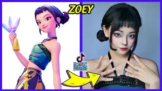 KPOP Demon Hunters in a Real-Life TikTok Version #4 ~ Guess The Voice | Rumi, Zoey, Mira, Jinu...