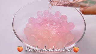 【ASMR】🍑もも色氷スライム🧊【音フェチ】Peach colored ice slime