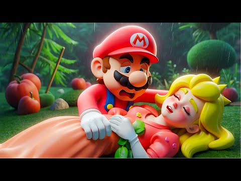 No Peach!!! Please Don't Leave Me Alone...Mario Sad Story - in Brookhaven 🏡RP