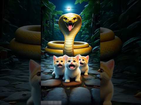 The snake took away all the kittens.
